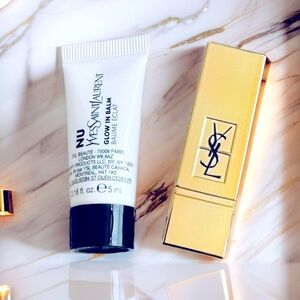 ✨YSL Rouge Pur Couture Mini Lipstick 70 + YSL NU Glow in Balm